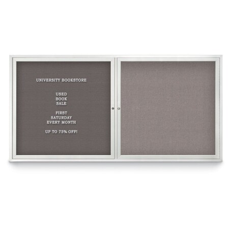 United Visual Products Corkboard, 72"x48", Buff/Bronze UV434H-BRONZE-BUFF